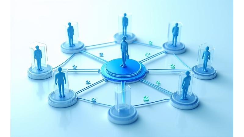 Diagrama simplificado de una arquitectura Zero-Trust con nodos y flechas de verificación.
