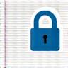 Icono de notas seguras y cifradas