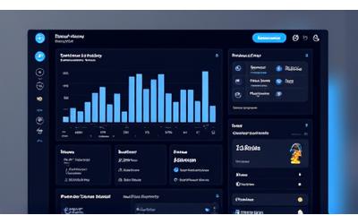Dashboard de ejemplo para un ejecutivo mostrando KPIs y calendario.